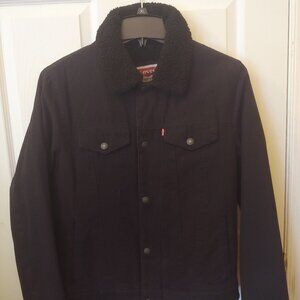 Levi Strauss Black Cotton Jacket (Men's Small)